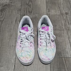 Puma Womens Pastel Tie-Dye Sneakers